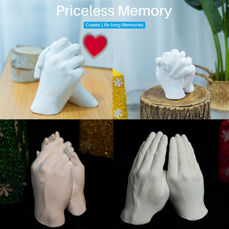 Godora Hands Casting Kit  DIY Plaster Statue Molding Kit & Hand Casting Kits for 2 Adult  Wedding  Friends  Anniversary  Hand Hold Casting Kit for Holiday Activities and Perfect for Couple Gift Ideas - Image 5